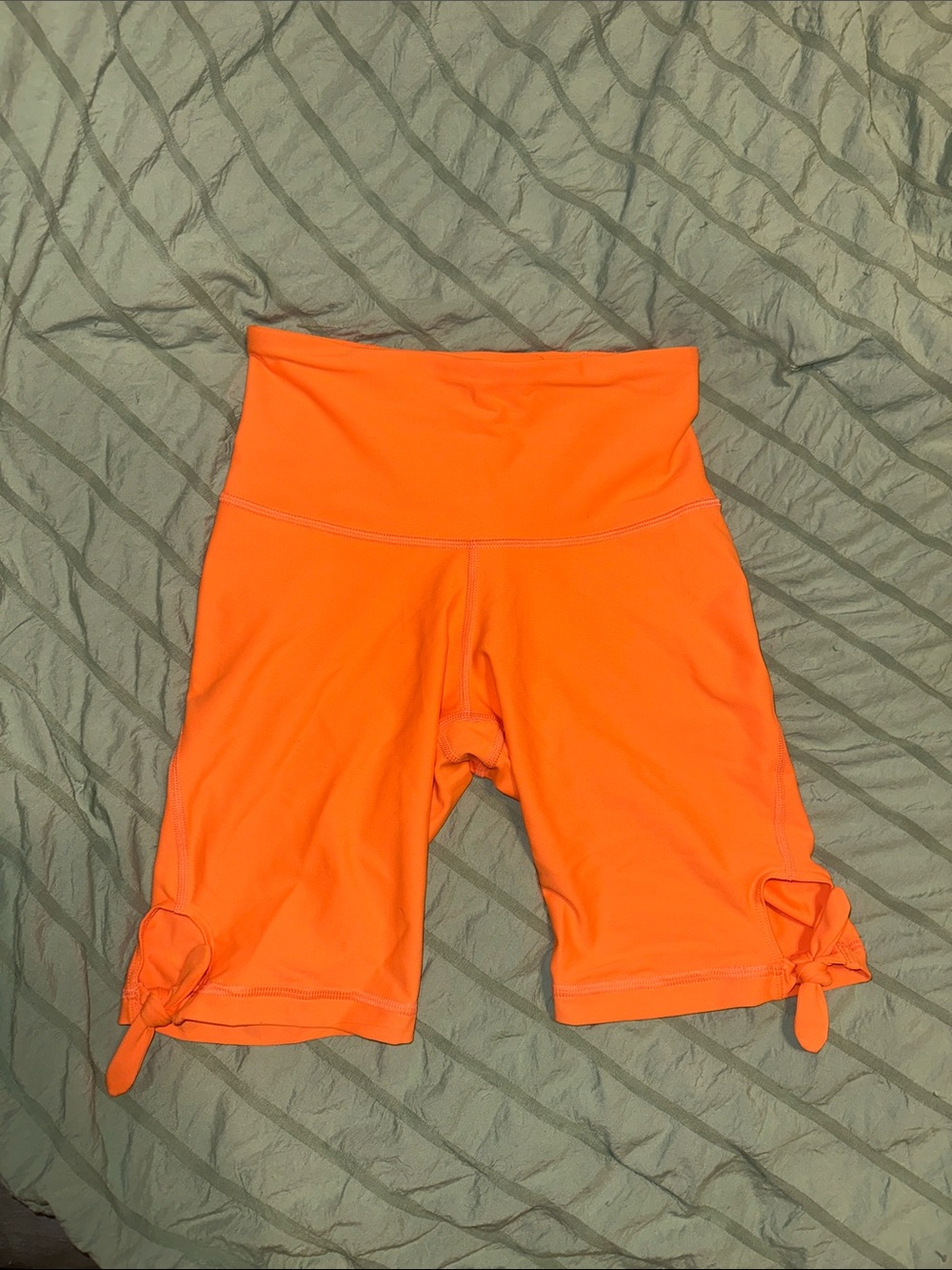 Old Navy Bright Orange Women’s Bike Shorts with Side Ties